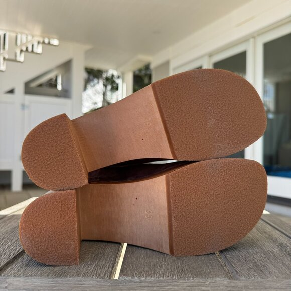 New Swedish Hasbeens Sophisticated Jodhpur Suede Clog Boots Brown EUR 39 - Picture 6 of 14